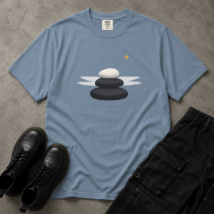 Zen Stone Stack T-Shirt — Calm Mind Graphic Tee