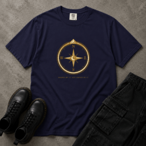 Compass Rose T‑Shirt — Vintage Nautical Adventure Tee